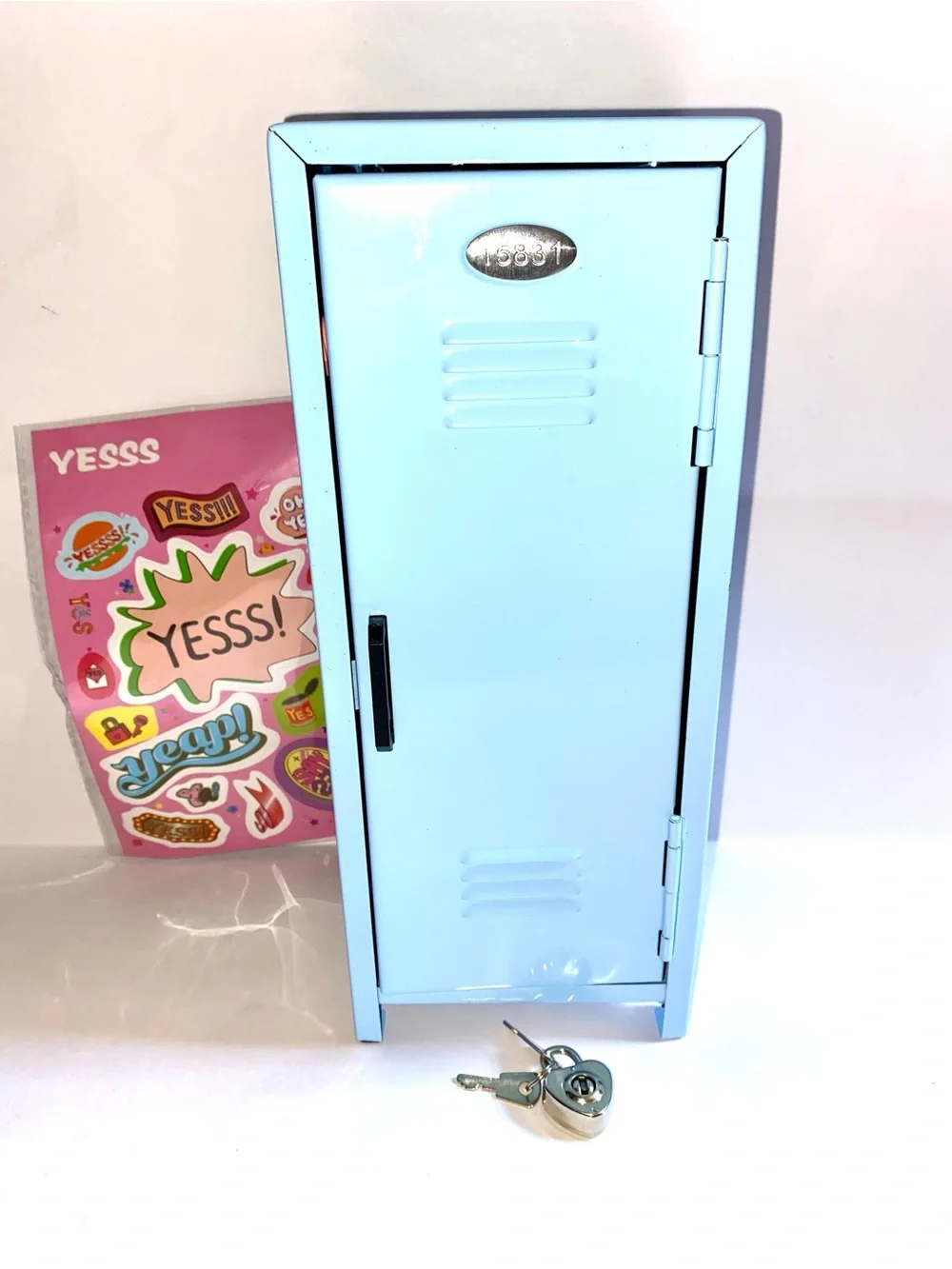 7 PC Back to School Bundle: Decorate-able Locker W/ Functioning Lock & Key &more